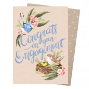 Greeting Card | Engagement Wrens